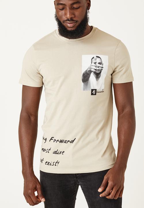 Flyersunion - Mens-regular photographic tee - mocca
