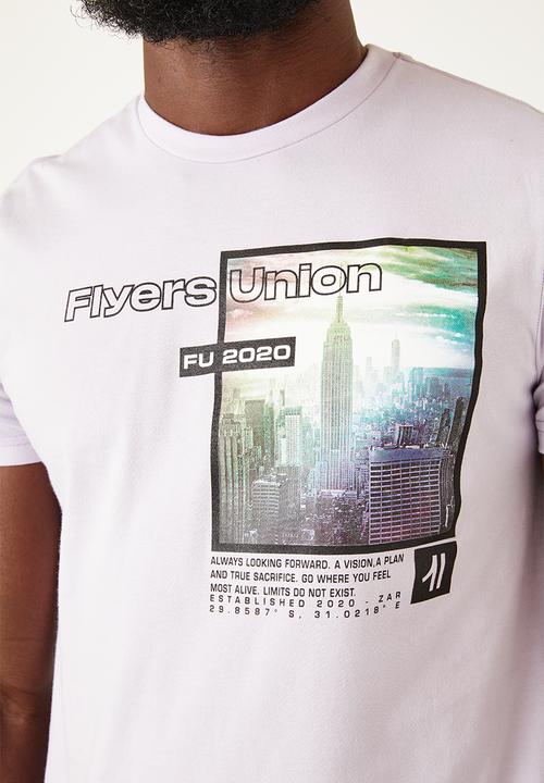 Flyersunion - Mens-regular photographic tee - lilac