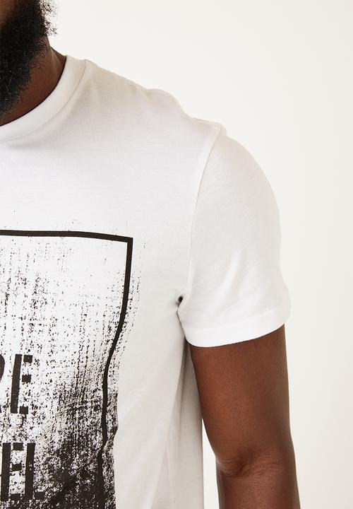Flyersunion - Mens-regular printed tee - white