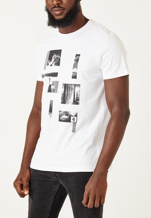Flyersunion - Mens-regular photographic tee - white