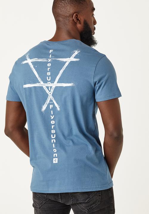 Flyersunion - Mens-regular printed tee - medium airforce