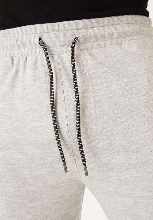Flyersunion - Mens-fleece knit short - grey melange