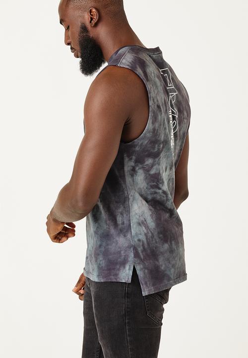 Flyersunion - Mens-spectra dye muscle tee - navy spectra dye