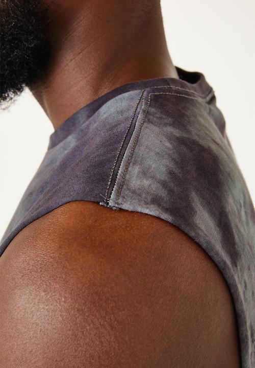 Flyersunion - Mens-spectra dye muscle tee - navy spectra dye