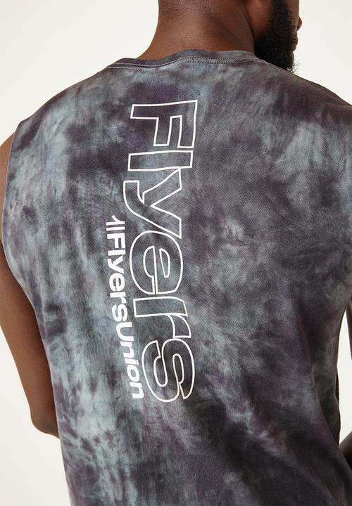 Flyersunion - Mens-spectra dye muscle tee - navy spectra dye