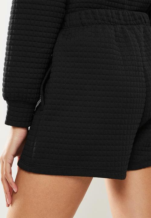 Blake - Quilted jogger shorts - black 