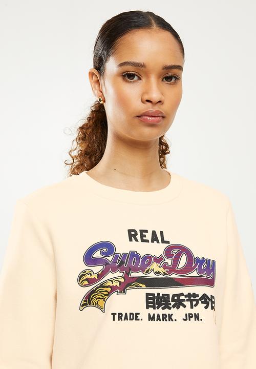 Superdry. - Real oversized sweat - stone