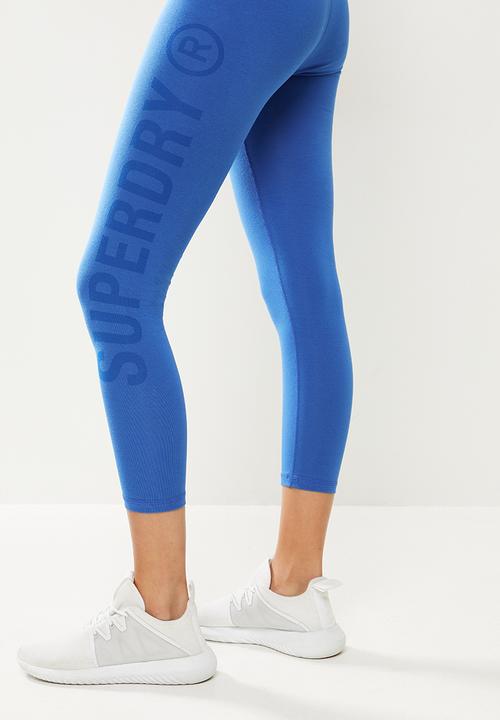 Superdry. - Superdry sports leggings - blue
