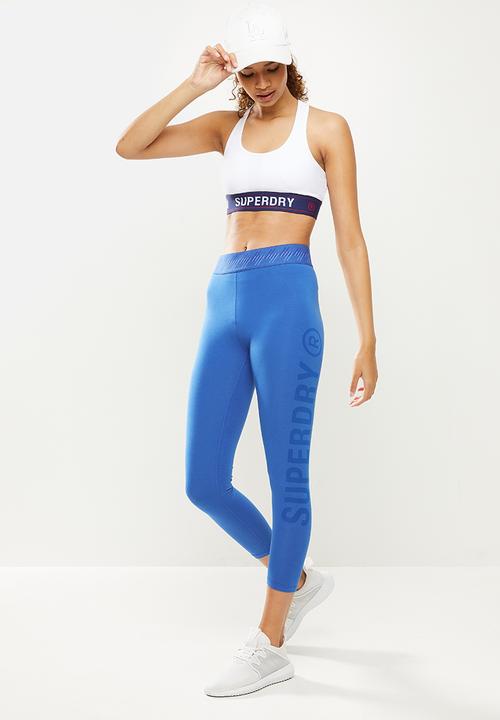 Superdry. - Superdry sports leggings - blue