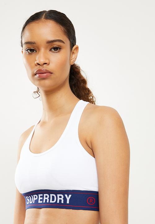 Superdry. - Superdy sports bra - white & blue 
