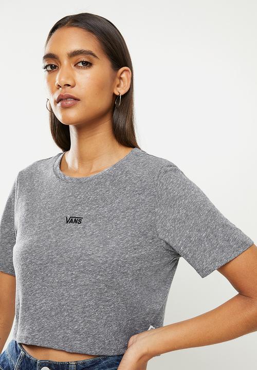 Vans - Flying v crop crew sports tee - grey heather
