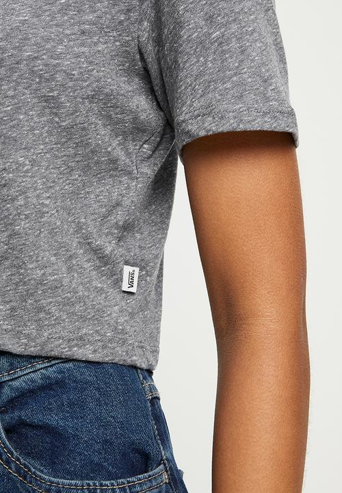 Vans - Flying v crop crew sports tee - grey heather