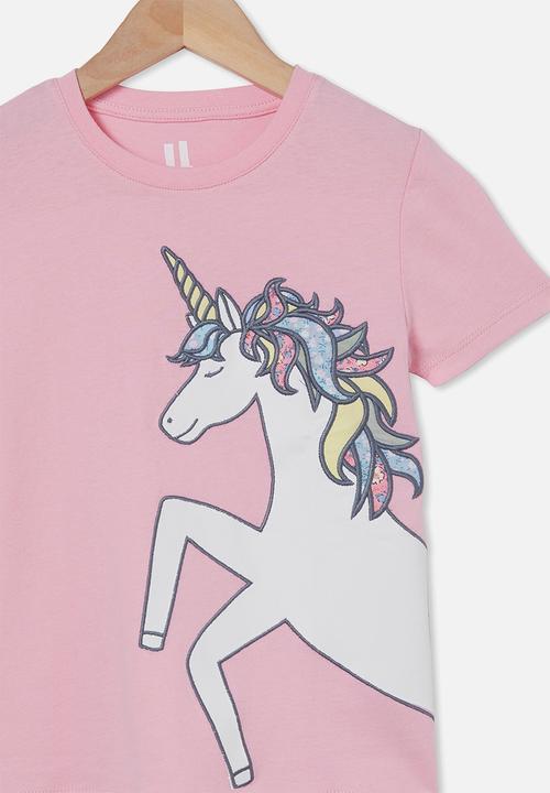 Cotton On - Stevie short sleeve embellished tee - pink