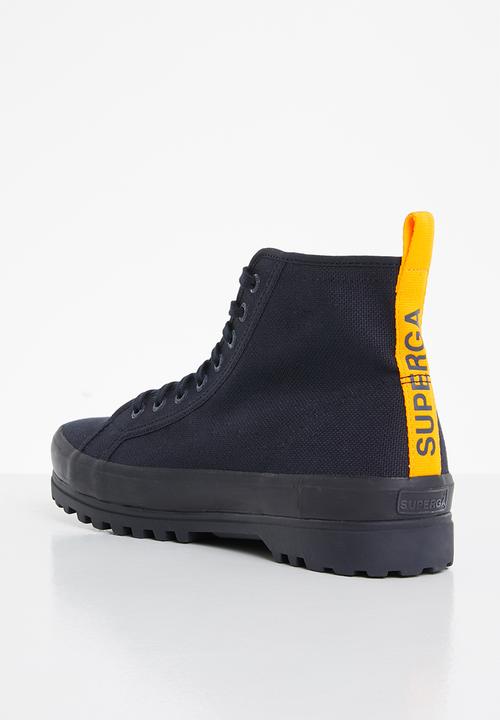 SUPERGA - 2341 tape alpina tape boot - aew - navy / sunflower yellow