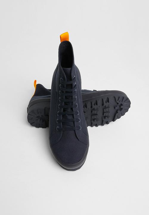 SUPERGA - 2341 tape alpina tape boot - aew - navy / sunflower yellow