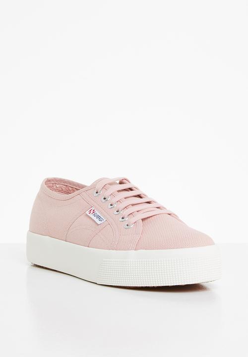 SUPERGA - 2730 cotu  classic mid  platform - ab4 pink smoke f avorio