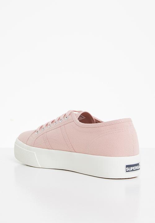 SUPERGA - 2730 cotu  classic mid  platform - ab4 pink smoke f avorio