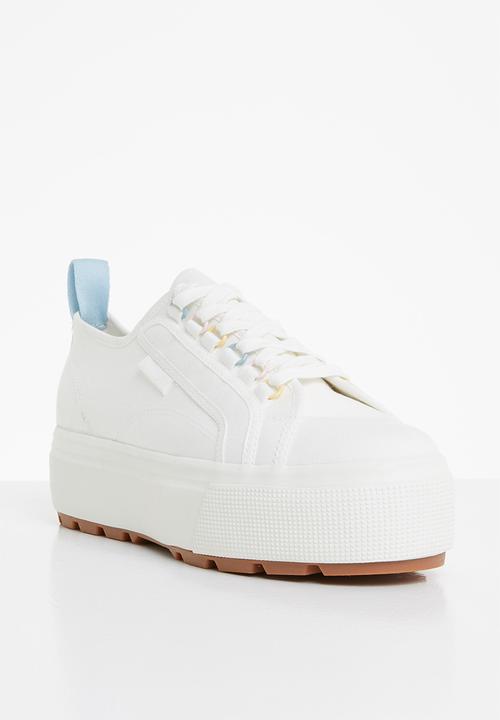 SUPERGA - 2790 tank colourful  platform tank colour  - a3m white avorio multi