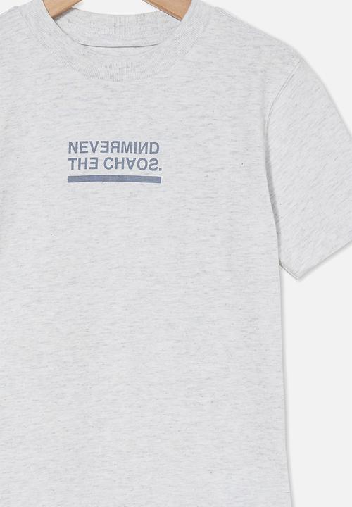 Cotton On - Max skater short sleeve tee - grey