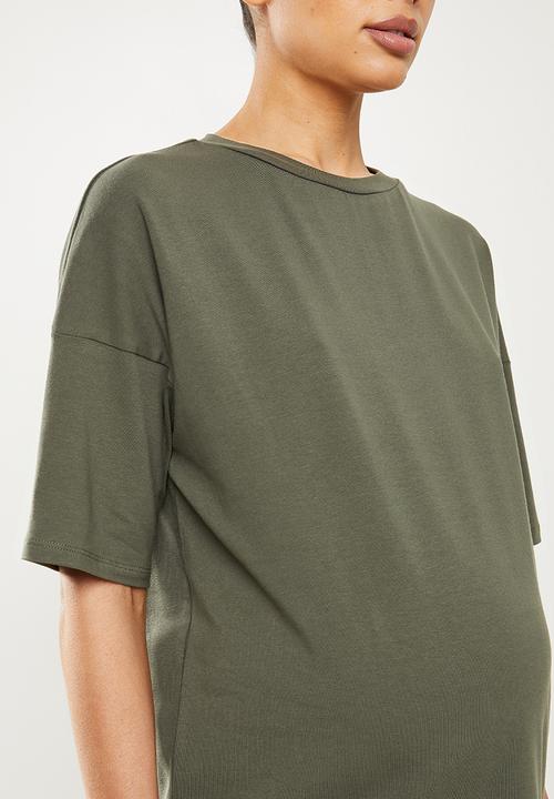 Superbalist - Cotton boxy tee - light olive