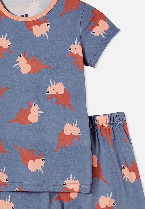 Cotton On - Hudson short sleeve pyjama set - dino party