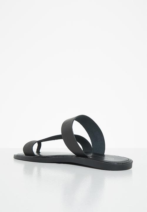 Superbalist - Jessie leather slide - black