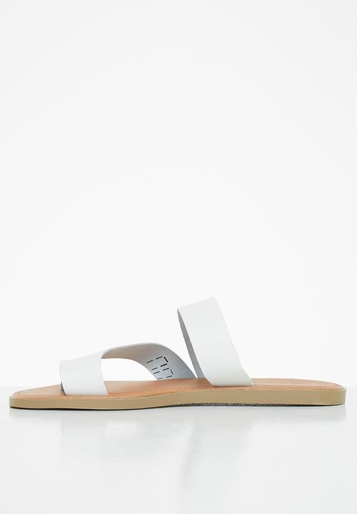 Superbalist - Jessie leather slide - white