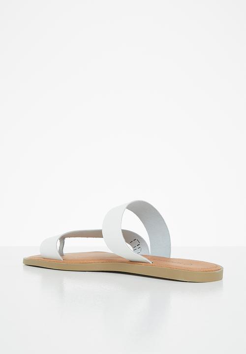 Superbalist - Jessie leather slide - white