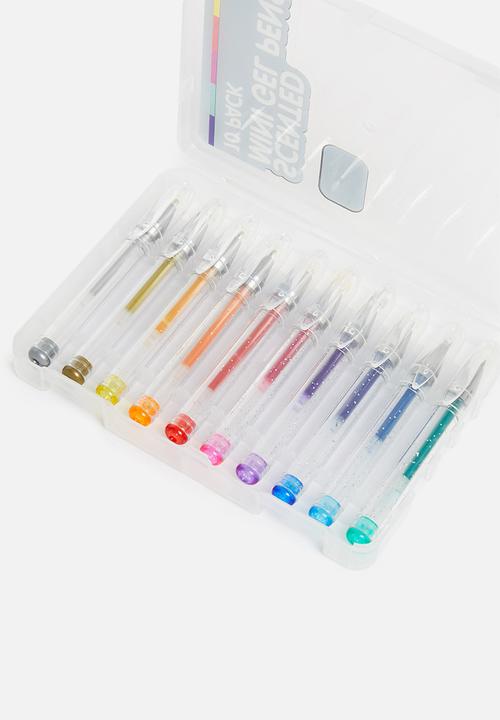 Cotton On - Sunny buddy mini gel pen 10 pk - metallic