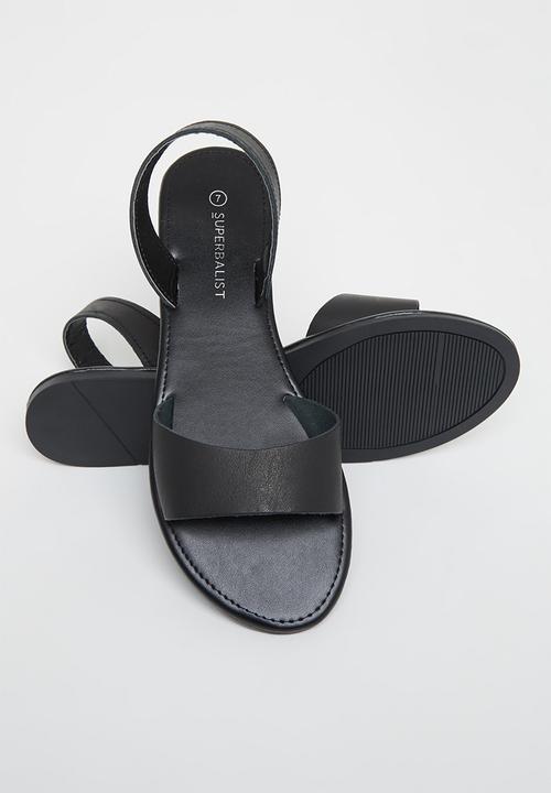 Superbalist - Abby leather slingback sandal - black