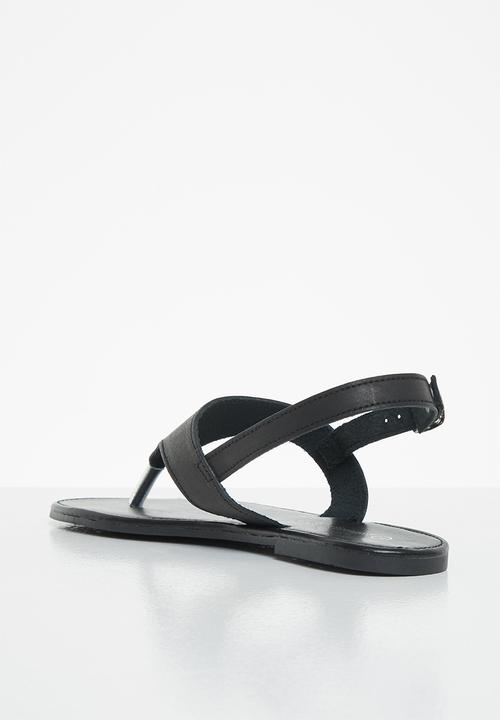 Superbalist - Quin leather T-Bar sandal - black