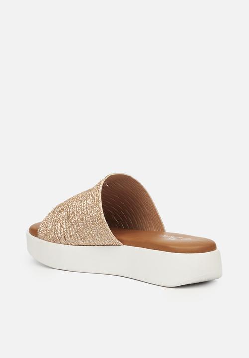 Butterfly Feet - Fuji 1 flatform sandal - rose gold