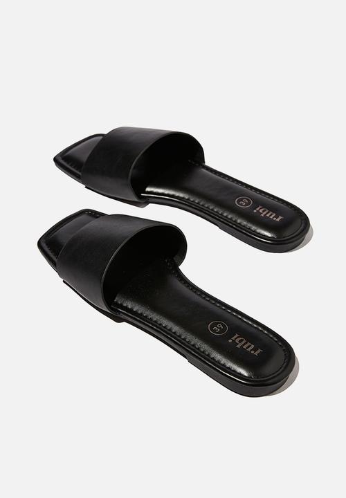 Cotton On - Everyday hailey single vamp slide - black