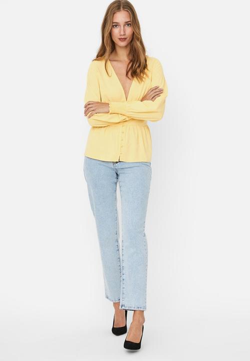 Vero Moda - Eye long sleeve top - yellow