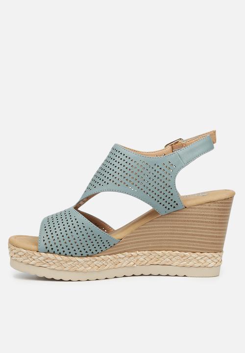 Butterfly Feet - Avery 2 wedge - blue