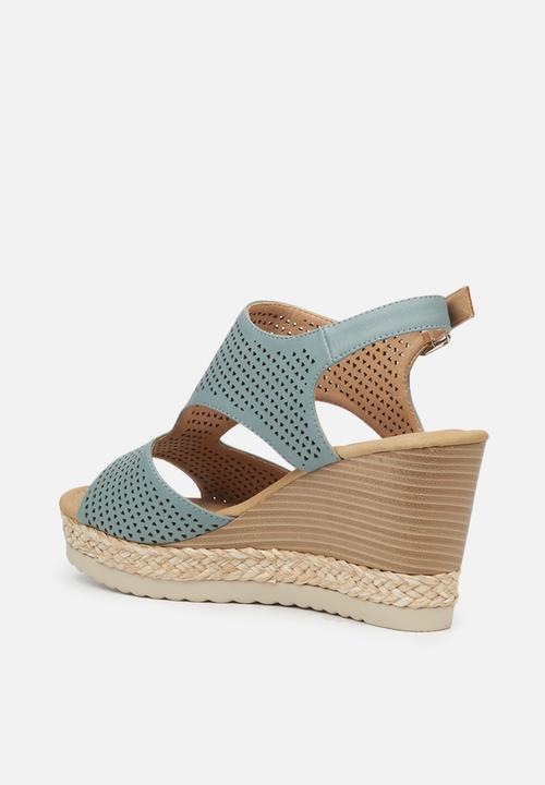 Butterfly Feet - Avery 2 wedge - blue