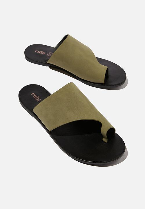 Cotton On - Everyday zoe asymmetrical slide - khaki