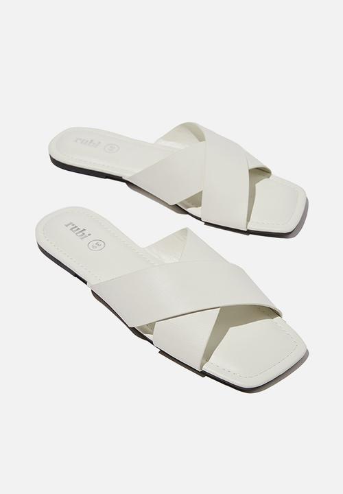 Cotton On - Everyday sophie xover slide - white 