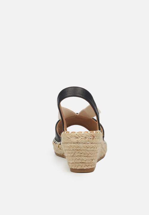 Butterfly Feet - Lea 1 espadrille wedge - black