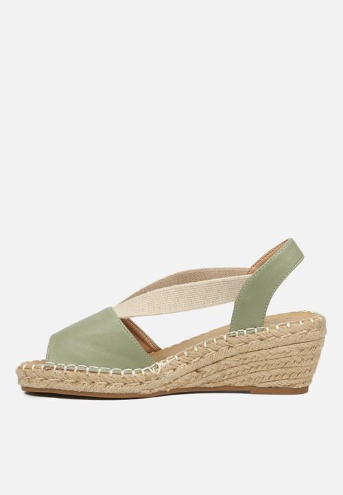 Butterfly Feet - Lea 1 espadrille wedge - mint