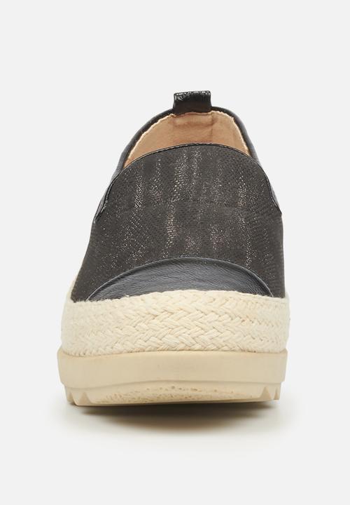 Butterfly Feet - Cynitha 1 flatform loafer - black