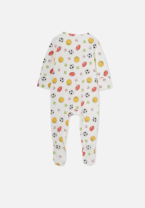 Cotton On - The long sleeve zip romper - vanilla