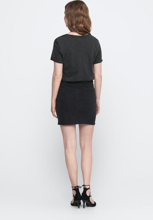 ONLY - Amaze reg skirt - black 