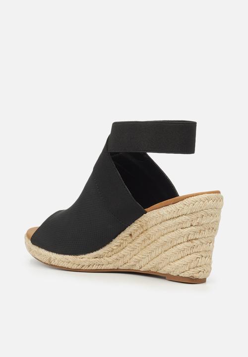 Butterfly Feet - Drayco 1 espadrille wedge - black