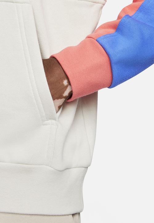 Nike - Nsw nike air po bb hoodie - light bone/magic ember/white