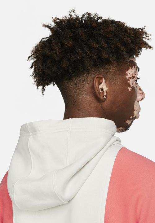 Nike - Nsw nike air po bb hoodie - light bone/magic ember/white