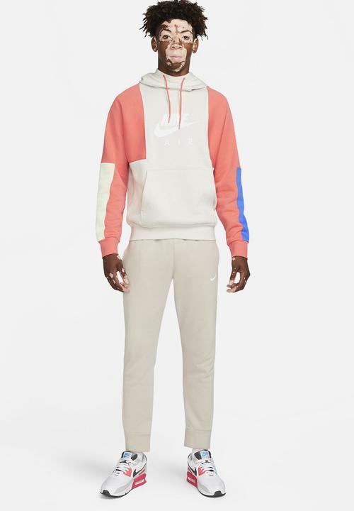 Nike - Nsw nike air po bb hoodie - light bone/magic ember/white