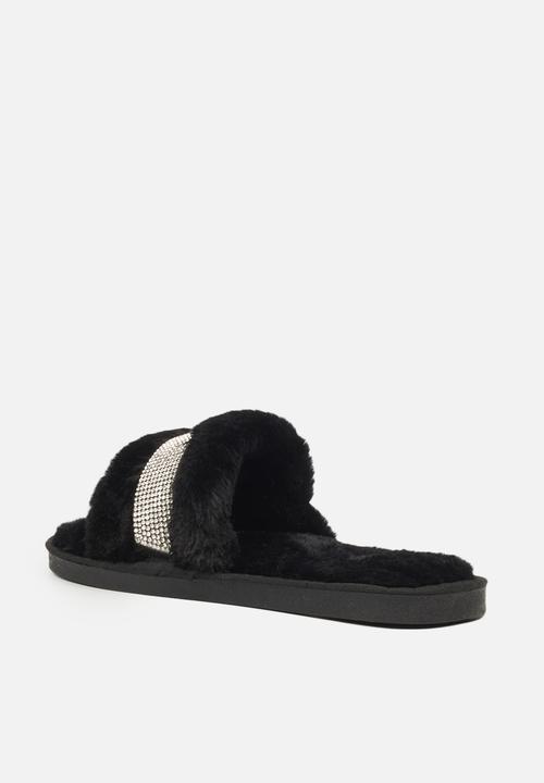 Miss Black - Rella3 slipper - black 