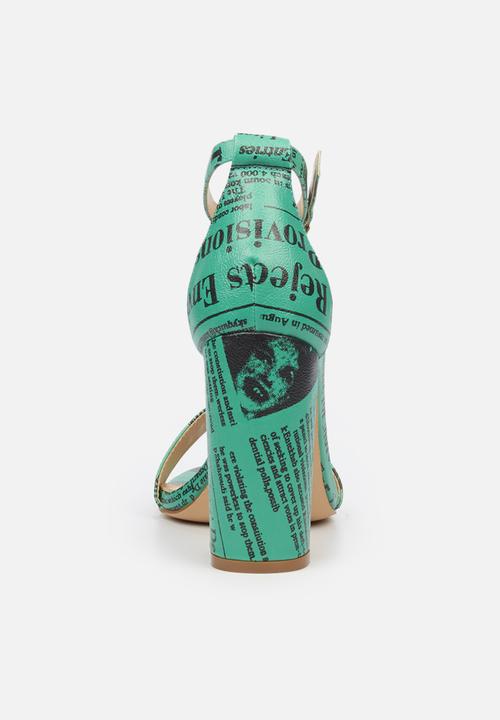 Miss Black - Times1 heel - green