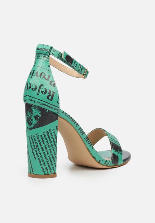 Miss Black - Times1 heel - green